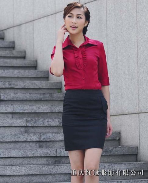 女士商务衬衫-1