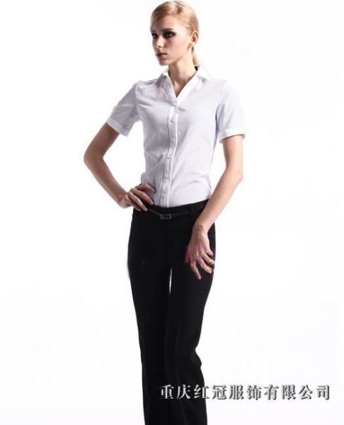 女士商务衬衫-15